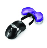 Reposamuñecas Deslizante de Gel con Canal Ergonómico Health-V™ Violeta